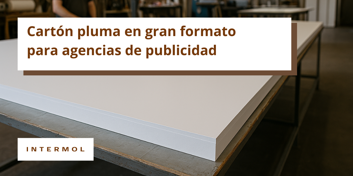 carton pluma en gran formato