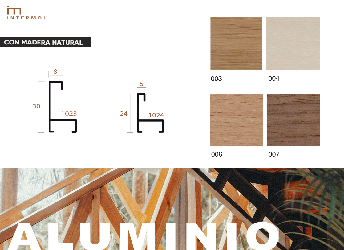 NUEVOS PERFILES COLECCIÓN INTERMOL ALUMINIO - Intermol