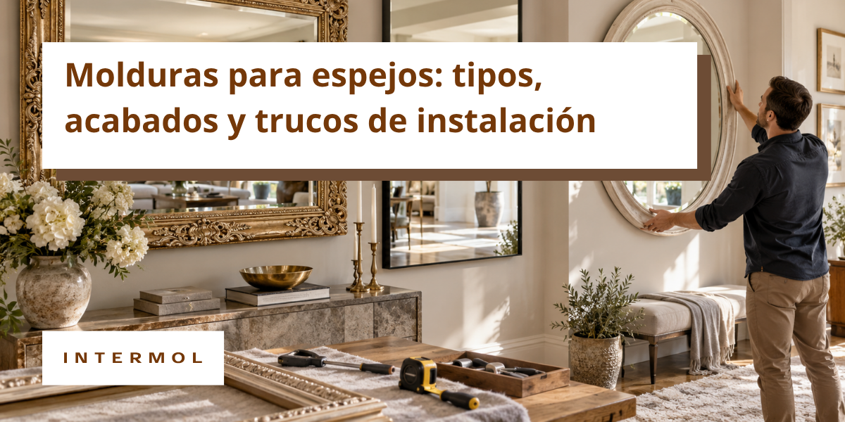 Molduras decorativas para espejos: guía y consejos